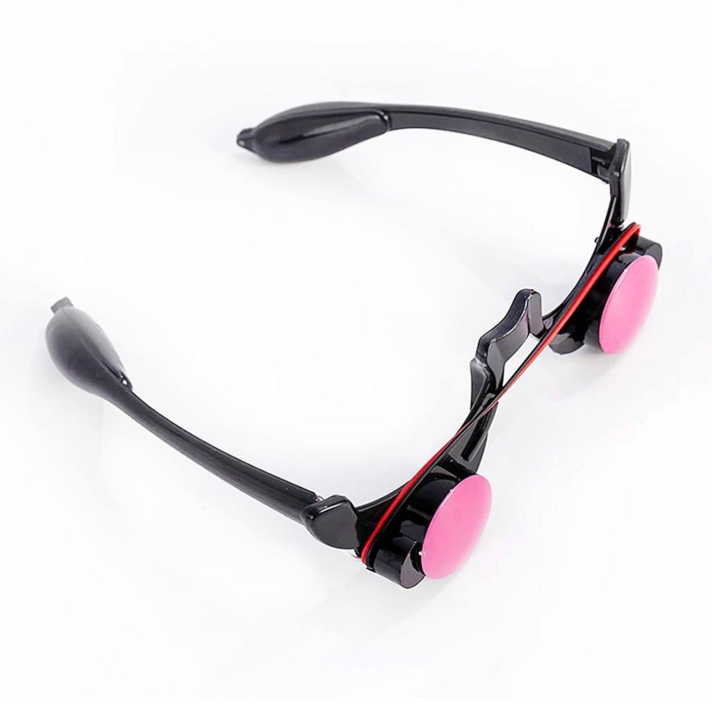 Glowing Red Eyes Glasses Scary Grim Reaper Cosplay Halloween Costume Accessories Flashing Light up Glasses Eyewear Christmas Rave Party Favors Evil Devil Eye Goggles Eyeglasses