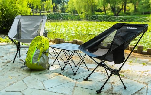 ROCK CLOUD Portable Camping Chair Ultralight Folding Chairs and Trekking Pole 2 in 1 for Outdoor Camp Hiking Backpacking L...