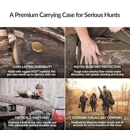 Drake Waterfowl¢ç Side-Opening Soft Gun Case - Water Resistant, Adjustable Strap, Choke Tube Pocket - Tactical Shotgun Case
