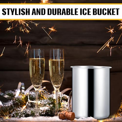 Domensi 6 Pcs Wine Chiller Bucket 750 ML Champagne Bucket Stainless Steel Wine Chillers for Bottles Keeps Cold for Hours C...