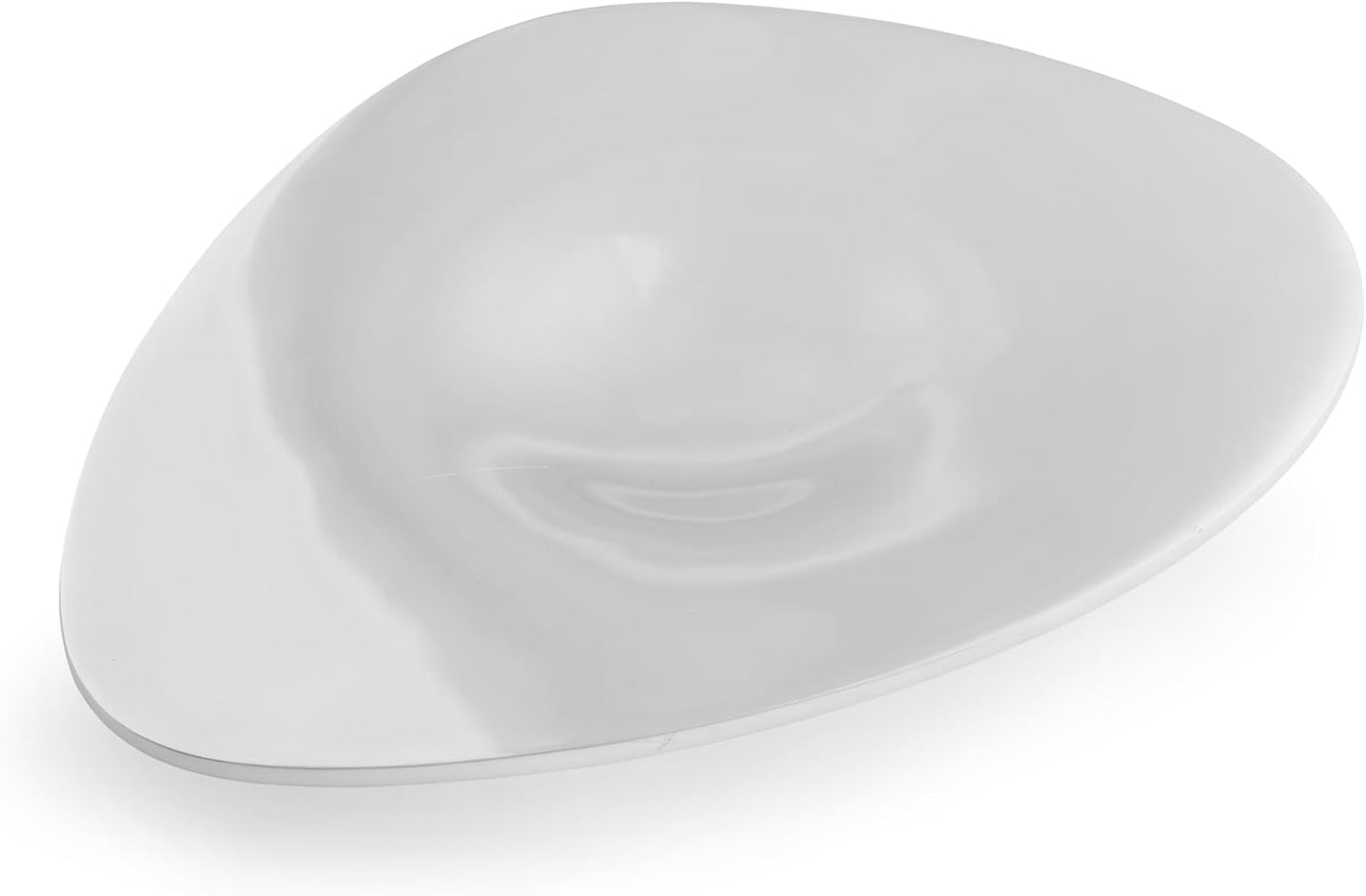 Nambe Cortina Low Pedestal Tray | Serving Tray for Fruit | Centerpiece Dish for Coffee Table, Kitchen Countertop | Made of Metal Alloy | Designed by Karim Rashid