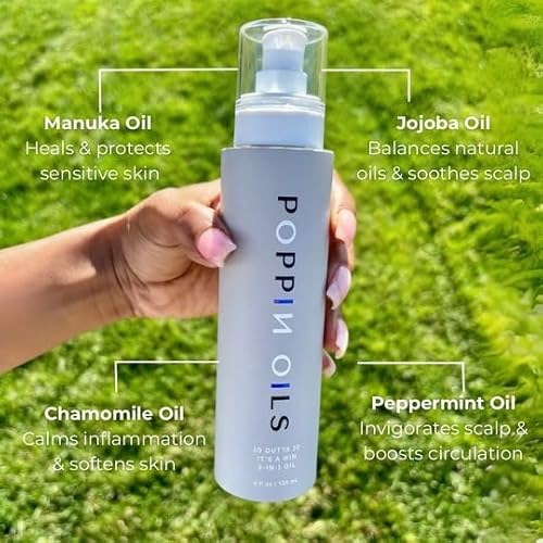 10 Outta 10 It's a Win Vegan 3-in-1 Oil Hair, Skin & Nails ? Made with Manuka & Chamomile for Sensitive Skin in a 4oz Glass Bottle