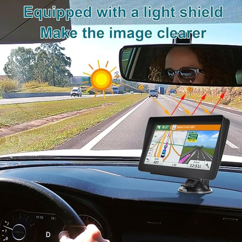 GPS Navigator for Car 7-inch HD Touch Screen Voice Turn Alert Speed Limit Red Light Alert Truck Car GPS Navigation with pr...