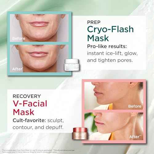 CLARINS Cryo-Flash Face Mask | Visible Lift Effect in 10 Minutes* | Visibly Minimizes Pores | Boosts Radiance | Pro Like Results | All Skin Types | 2.5 Fluid Ounces