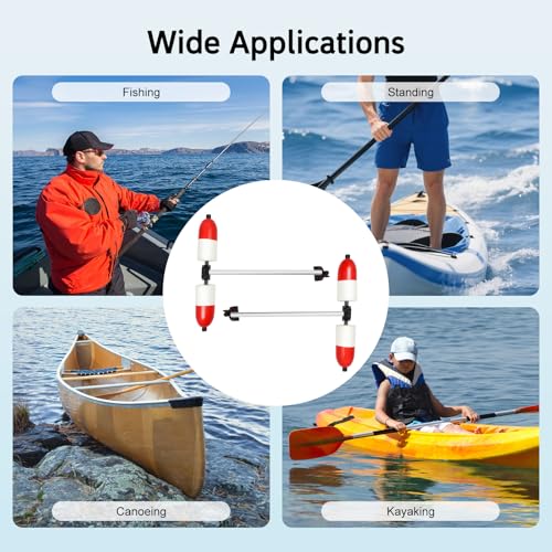 YIYIBYUS Kayak Outrigger Stabilizer Kit,Marine Boat Kayak Canoe PVC Inflatable Stabilizer PVC Inflatable Kayak Outrigger, ...