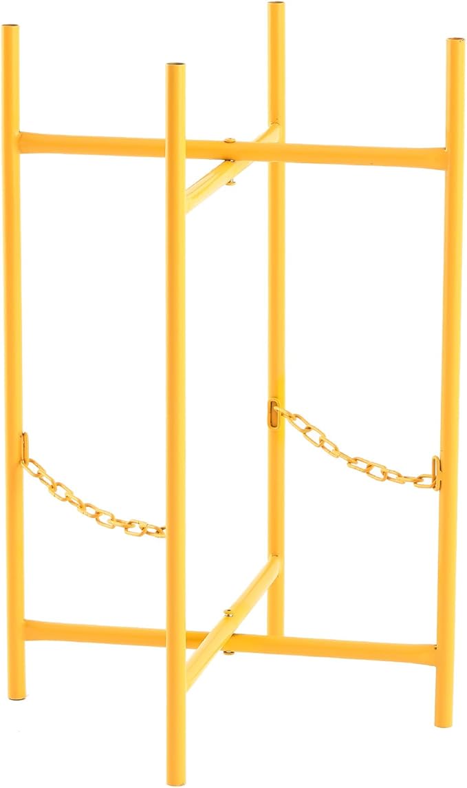 Blulu Mortar Board Stand Adjustable Folding with 2 Secure Chains for Supporting Mortar Pan and Boards in Masonry Construction