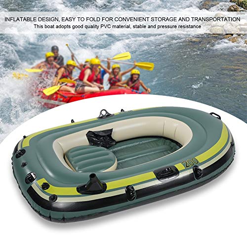 Lairun Inflatable Boat Series, 2 Person Raft PVC Fishing Boat, Portable Inflatable Canoe Kayak for Adults and Kids