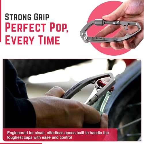 GPCA Multi-Tool Carabiner Clip D Ring Key Chain - Heavy Duty Key Clip for Keys, Small Carabiner Clip, Carabiner Heavy Dut...