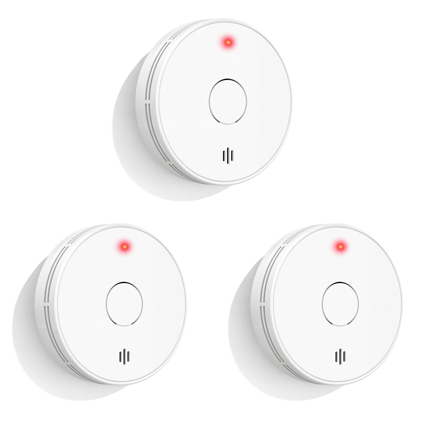 Alertlink Smoke Alarm with LED Indicator with Mute Button, Fire Alarm Smoke Detector with Built-in 10 Year Battery, Model VS02