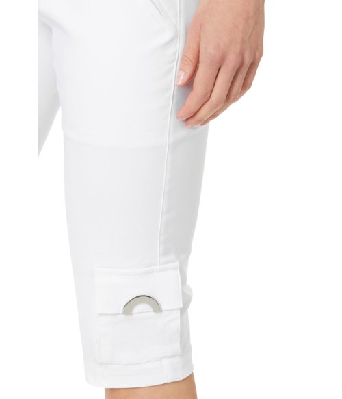 Jamie Sadock Womens 24.5" Skinnylicious Knee Capris Pure White 4 30.5