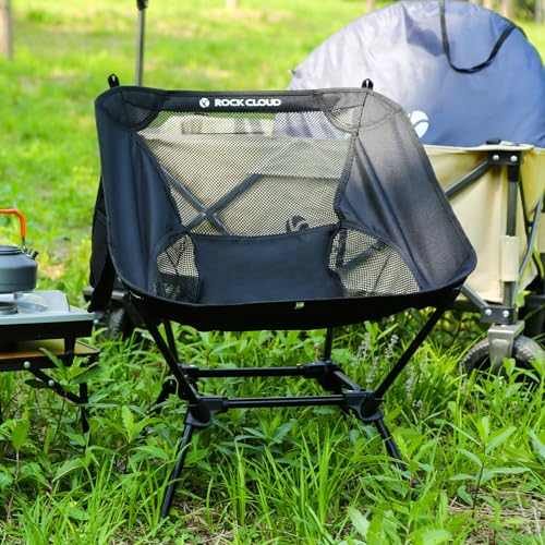 ROCK CLOUD Portable Camping Chair Ultralight Folding Chairs Outdoor for Camp Hiking Backpacking Lawn Beach Sports