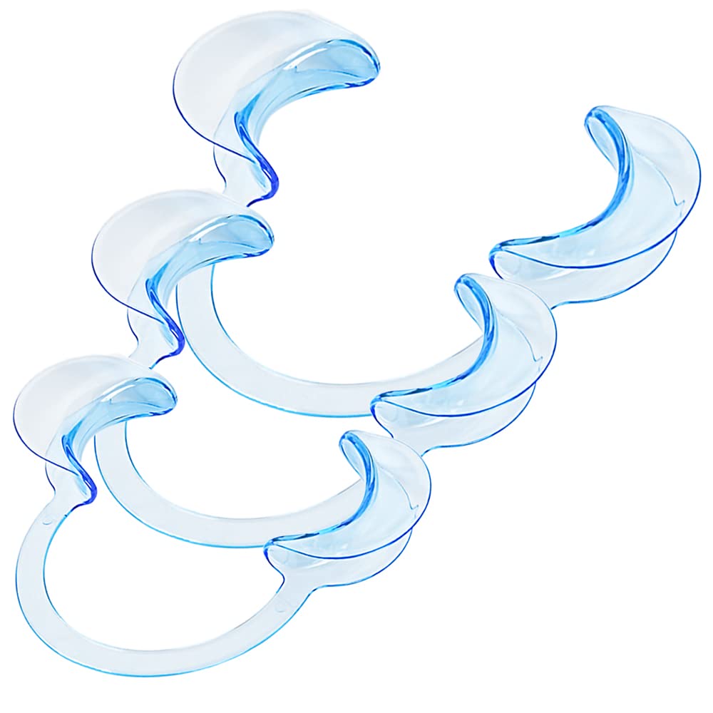 Dental Cheek Retractor C Shape Mouth Opener Size S,M,L, Pack of 3