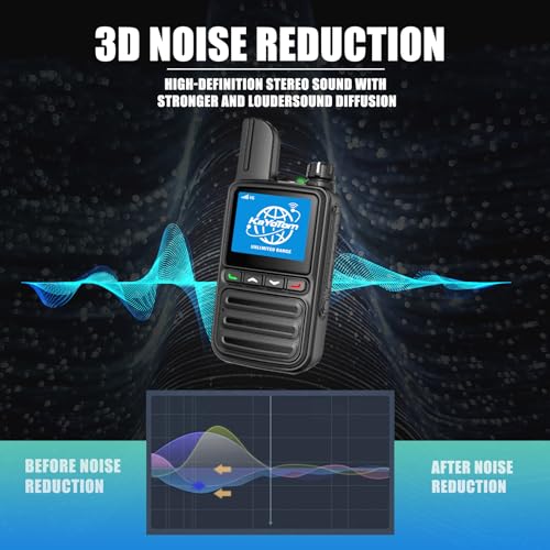 KAYOTOM Lifetime Free Unlimited Range Rapid Global Walkie Talkies PTT Push-to-Talk Over Cellular Nationwide 5000+ Miles PO...