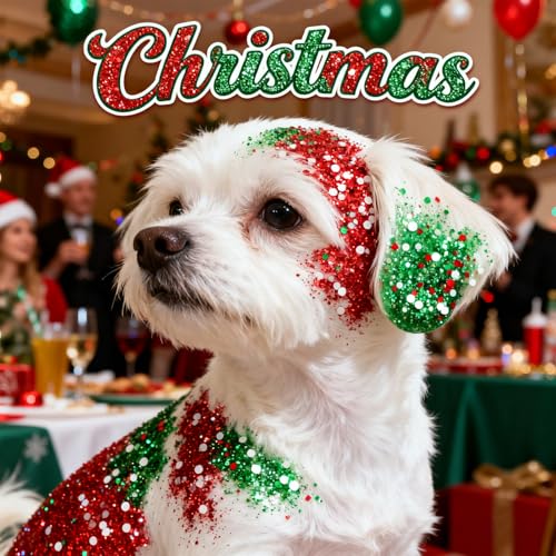 Christmas Body Glitter Stick,Face Hair Glitter for Kids Women Makeup,Waterproof Christmas Hair Accessories,Singer Concert ...