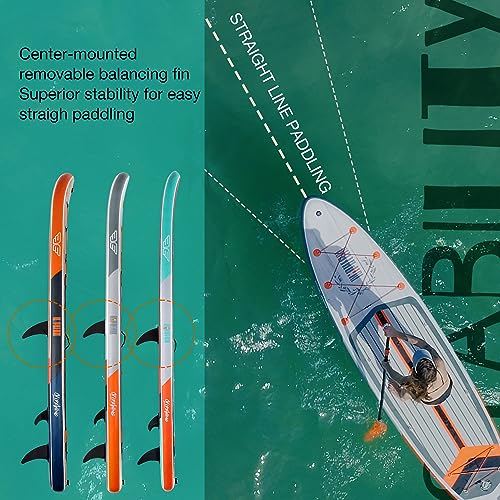 Niphean Inflatable Paddle Board, Niphean Inflatable Stand Up Paddle Board with Durable SUP Accessories, 11' and 10'6'' Sta...