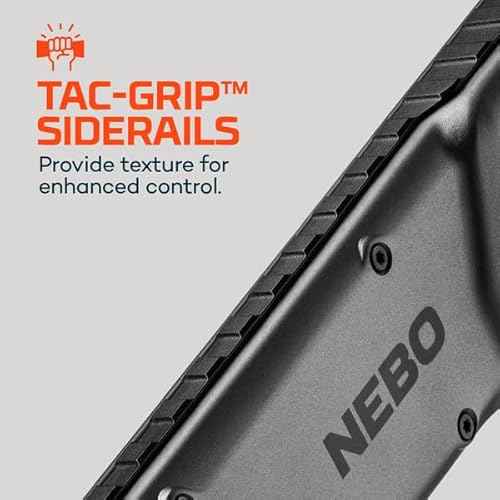 NEBO Edge 2K Pocket Light | 2000 Lumens, 5 Light Modes, Tactical LED Flashlight with Powerful Defensive Strobe, Rechargeable Design for EDC, Water & Impact Resistant, Includes USB Charging Cable