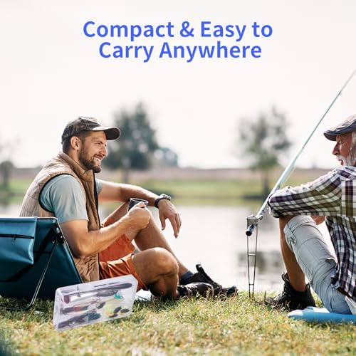 73PCS Fishing Lures Kit with Tackle Box for Freshwater Bass & Trout – Includes Crankbaits, Topwater Frogs, Soft Plastic Wo...