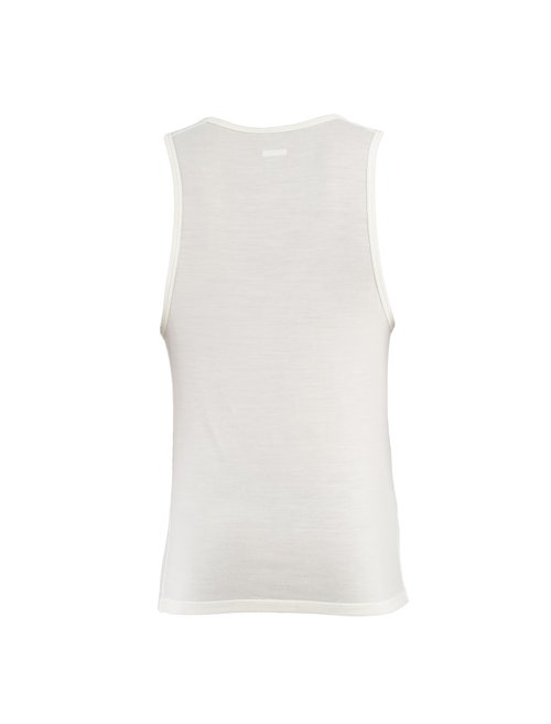 Icebreaker Men's Merino 150 Anatomica Tank, Breathable Wool Blend Sleeveless Shirt, Undyed, Large
