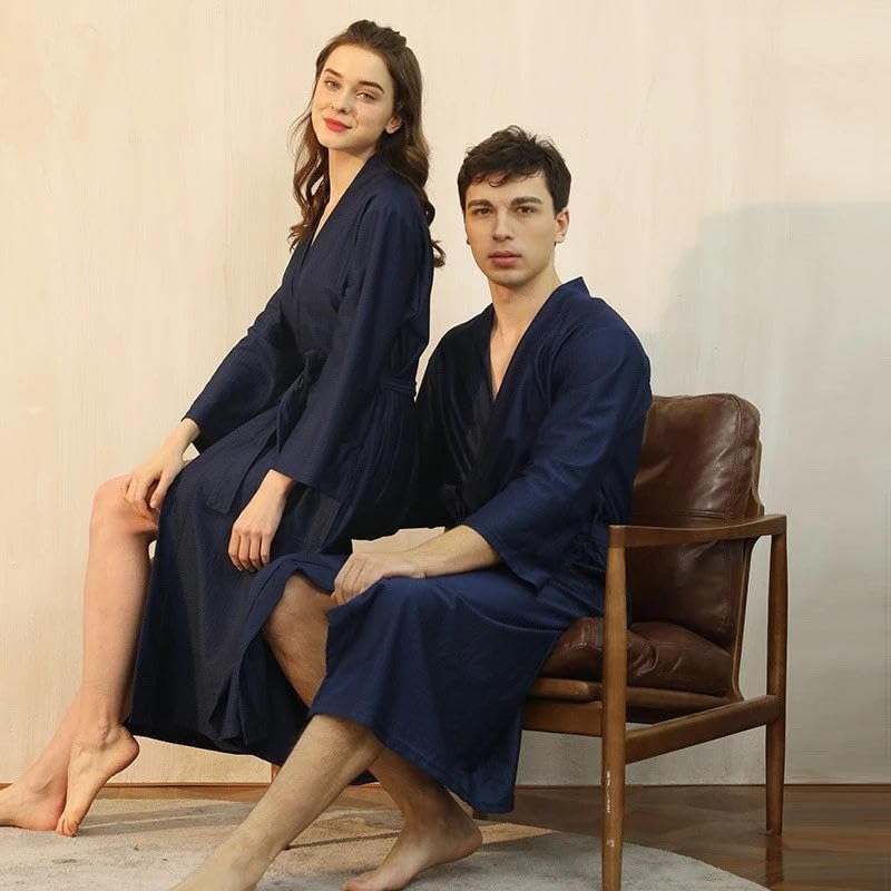 Lightweight Full-Length Robes For Women Waffle Kimono Bathrobe - Soft, Fast-Drying, Long-Lasting Cotton Blend Unisex