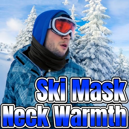 Warm Scarf Neck Gaiter Thick Velvet For Men Women Neck Warmer Windproof Ski Mask Face Scarf for Cold Weather Outdoor Sports
