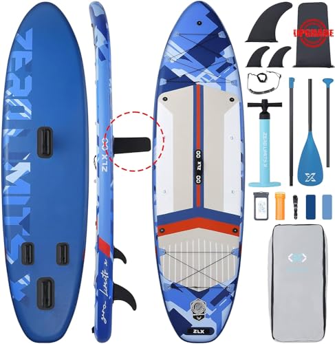 2 PCS Paddle Board - 10.5 FT Inflatable Stand Up Paddle Board with Accessories & 11.5 FT Inflatable Stand Up Paddle Board ...