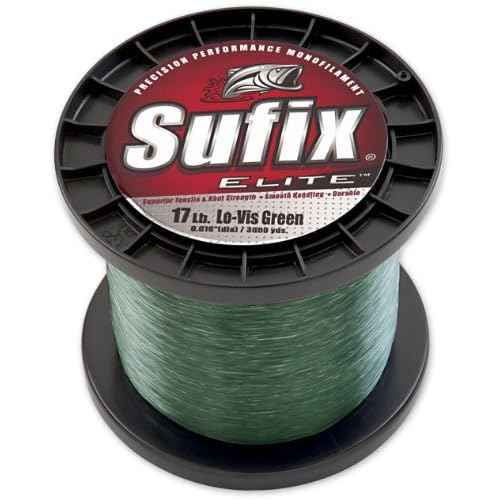 Sufix Elite 3000-Yards Spool Size Fishing Line (Green, 14-Pound)