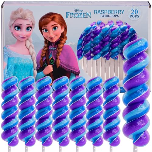 Frozen Lollipops Swirl 20pk- FrozenCandy For Frozen Party Favors & Elsa Birthday Party Decorations - Elsa And Anna Themed ...