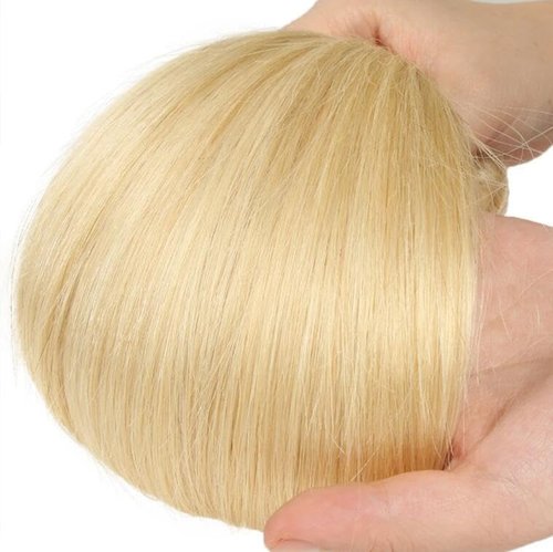 12A 613 Bundles Human Hair 28 Inch Blonde Bundles Human Hair 100% Unprocessed Brazilian Virgin Raw Weave Bundle 1 Bundle Blonde Straight Human Hair for Women