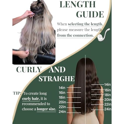 Ugeat Micro Ring Hair Extensions for Long Length 24 Inch Platinum Blonde Micro Beads Real Human Hair Extensions Flexible Microloop for Natural Looking 50S 50S
