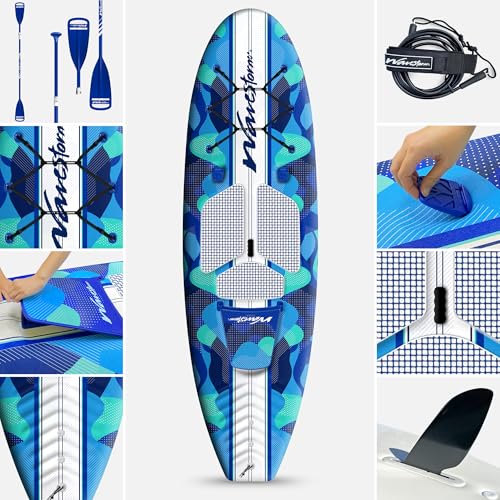 WAVESTORM 9ft6 SUP Kayak Hybrid Stand Up Paddleboard Foam Soft Top SUP for Adults and Kids of All Levels of Paddling Kaya...