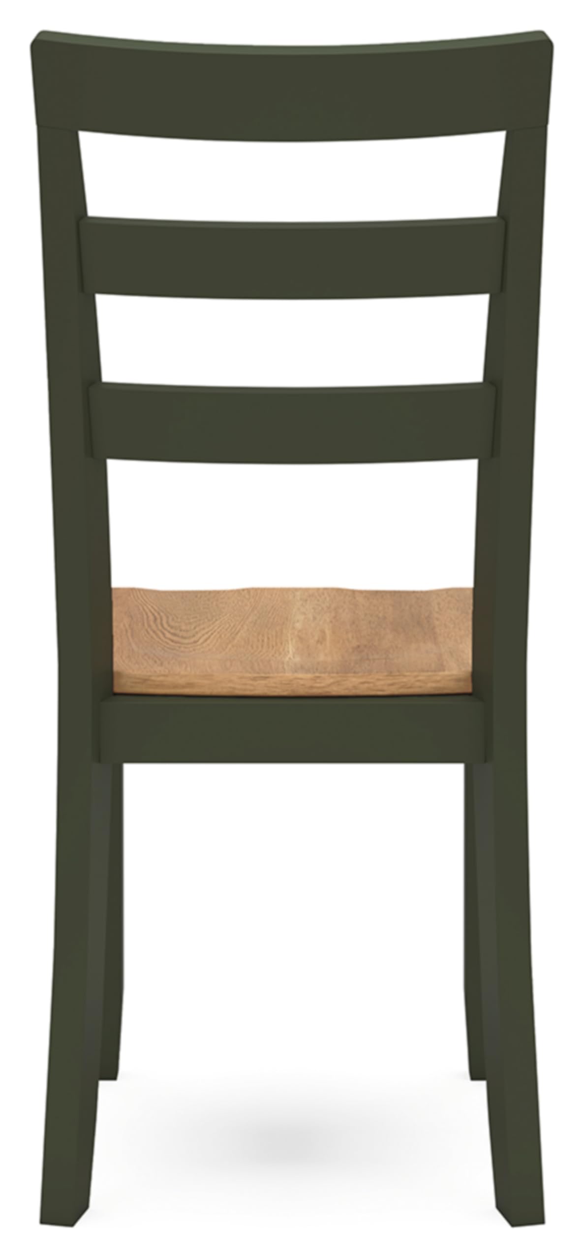 Signature Design by Ashley Gesthaven Modern Indoor Armless Dining Chair, Set of 2, Green & Light Brown