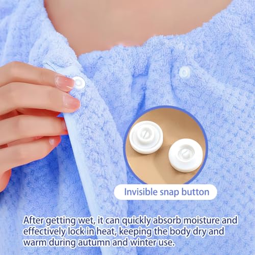 Women’s Soft Wrap Towel, Wearable Bath Robe Super Absorbent & Quick Dry Spa Bathrobes Lightweight for Sauna Beach Pool(39"...