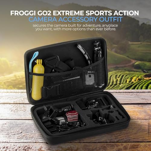 GoPro HERO13 Black - Waterproof Action Camera with 5.3K60 Video, 27MP Photo, Bundle with Froggi Extreme Sport 47-pc Access...
