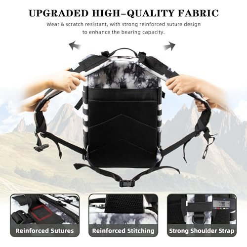 45L Large Tactical Military Backpack for Women and Men, Assault Pack Army 3 Day Molle Bug Out Bag with Adjustable Water Bo...