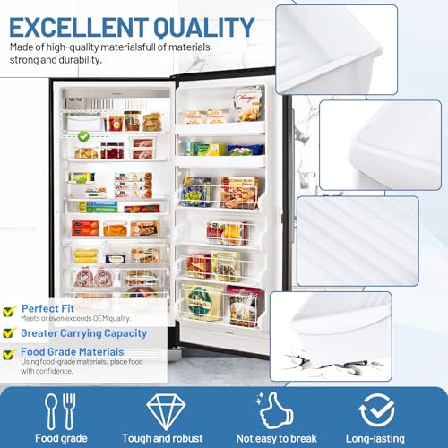 240385201 Ice Cube Container Storage Freezer Bucket Compatible with Frigidaire Kenmore Crosley Refrigerators Parts, Storag...