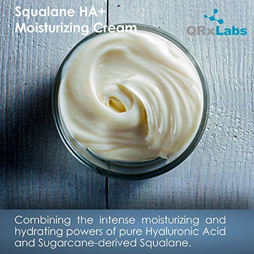 QRxLabs Pure Plant-Based Squalane Duo: Oil & Cream. Certified Organic ECOCERT/USDA, Sugarcane-derived. Nourishes Face, Body, Skin, & Hair - 2 fl oz / 60 ml eac