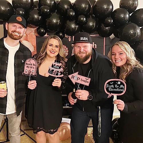 Cheereveal 24Pcs 30th Birthday Photo Booth Props, Rip Twenties Birthday Decorations, Death to My 20s Decorations for 30th ...