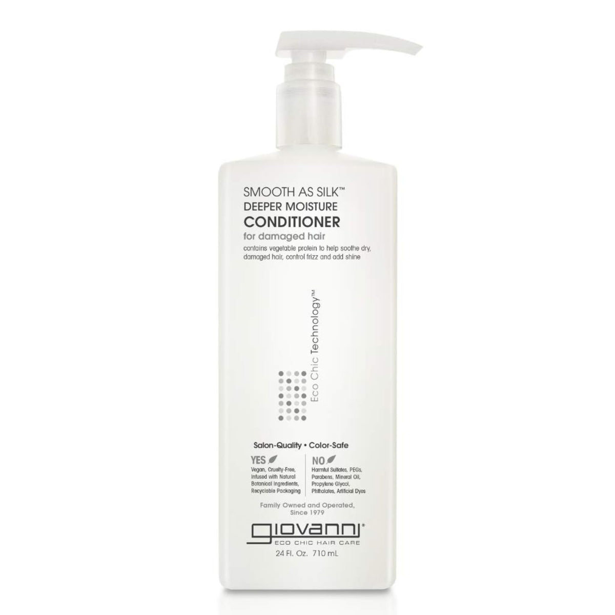GIOVANNI Smooth as Silk Conditioner Conditioner, Moisture Hair Conditioner for Women & Men, Moisturizing with Natural Ingredient