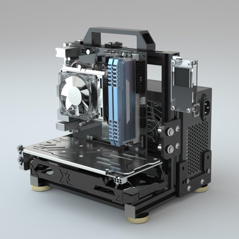 PC Creative Assembly Frame Test Bench Open Air Frame Case  DIY Computer Motherboard Case Rack  ITX ATX MATX/EATX Open Aluminum Frame Chassis (ITX)-New