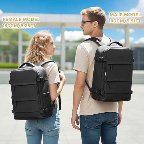 coowoz Travel Backpack For Women Men,Carry On Backpack,Hiking Backpack Waterproof Outdoor Sports Rucksack Casual Daypack T...