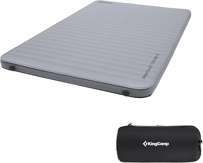 KingCamp Self Inflating Camping Pad, Ultra 6" Thick or Ideal 3" Thcik High R Value Air & Foam Camping Mattress, Full Size ...