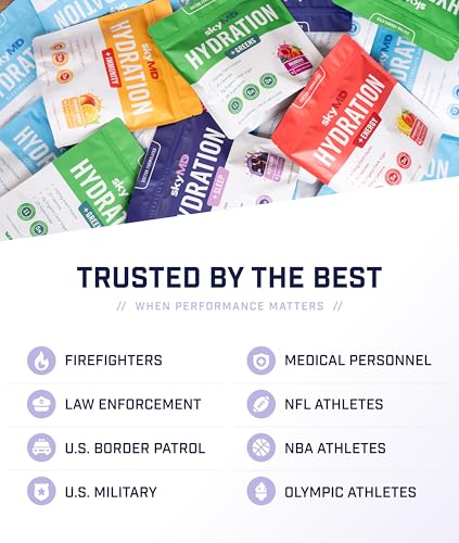 skyMD Hydration + Sleep | Electrolytes Powder Packets | Low Sugar, 5 Calories | 12 Vitamins & Minerals, Sodium | Sleep Sup...