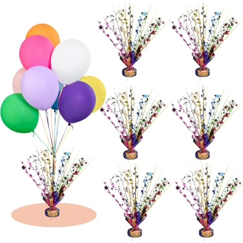 Miliocry 6 Pack Metallic Foil Spray Centerpiece Star Table Decoration Burst Table Centerpieces for Birthday Wedding Annive...
