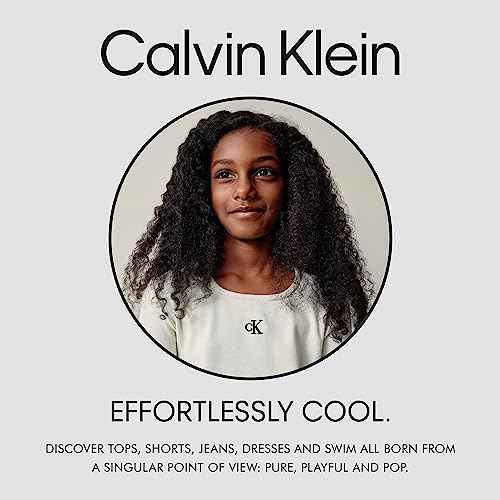 Calvin Klein Girls Boyfriend Fit Stretch Denim Jean Shorts