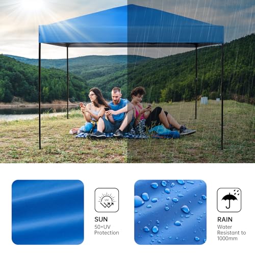 10×10 Canopy Replacement Top, Pop Up Canopy Replacement Tent Cover for Straight Leg Frame, Waterproof Canopy Top Cover for...