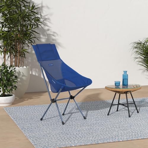 Helinox Sunset Chair Lightweight High-Back Collapsible Camping Chair Blue,3.4Ibs Outdoor Chairs, Picnic Chair, Portable Ca...