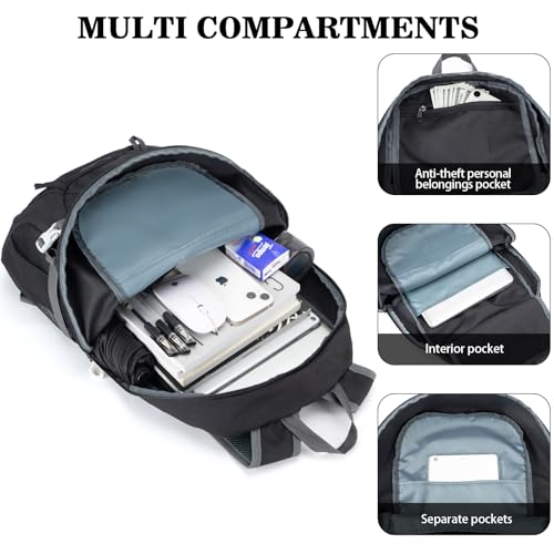 BAGPARKK Hiking Backpack,Large 35L Travel Backpacks for Men Women,Water Resistant Ultra Lightweight Foldable Packable Camp...