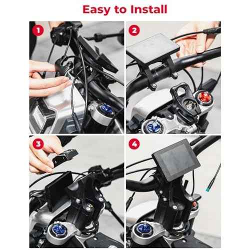 KEMIMOTO Direct Mount Riser Stem Raised 4¡° Compatible with Surron Light Bee X160 X260 Talaria Sting Talaria XXX CNC Aluminium Handle Bar Riser for Electric Dirt Bike 31.8mm Bar Clamp E-Bike