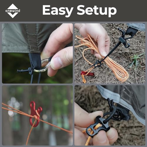 onewind 12×10 ft Hammock Tarp, Ultralight Tarp Silnylon Hammock Rain Fly Lightweight Waterproof Camping Tent Tarp with Doo...
