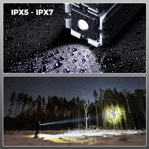 Clemas Telescopic Camping Lights Rechargeable 14000 mAh Led Multifunction Magnetic Lanterns Job Site Lighting Cordless Dim...